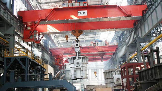 QDY bridge foundry crane with hook