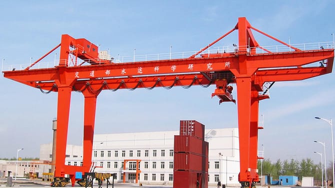 Track type container gantry crane Dafang crane 1