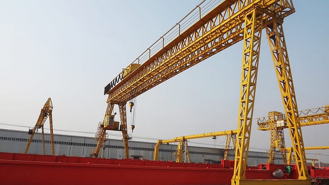 double girder gantry crane Dafang crane 2