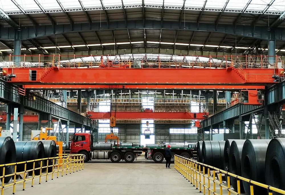 Serving low emission unmanned overhead cranes in Tangsteel New Area 1