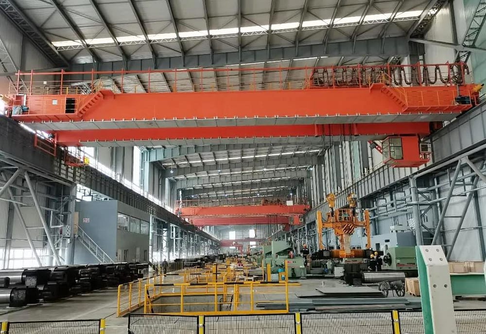 Serving low emission unmanned overhead cranes in Tangsteel New Area 2