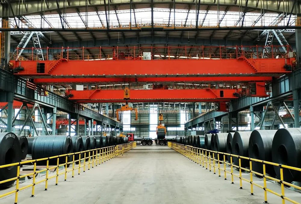 Serving low emission unmanned overhead cranes in Tangsteel New Area 3