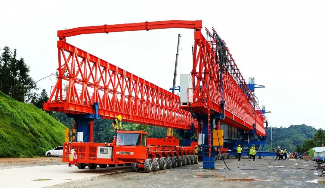 JQJ400t bridge erecting machine1