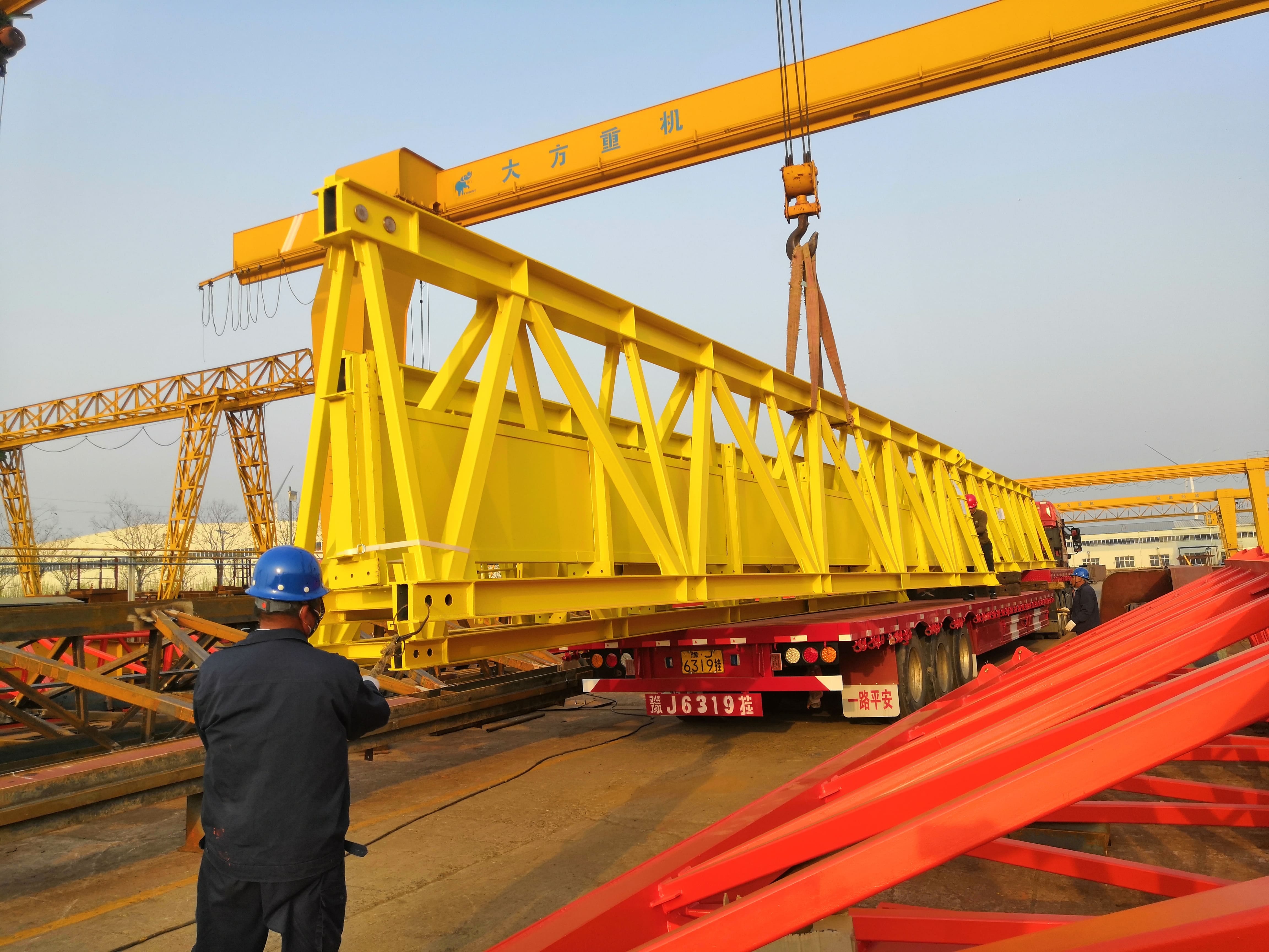 Gantry crane loading